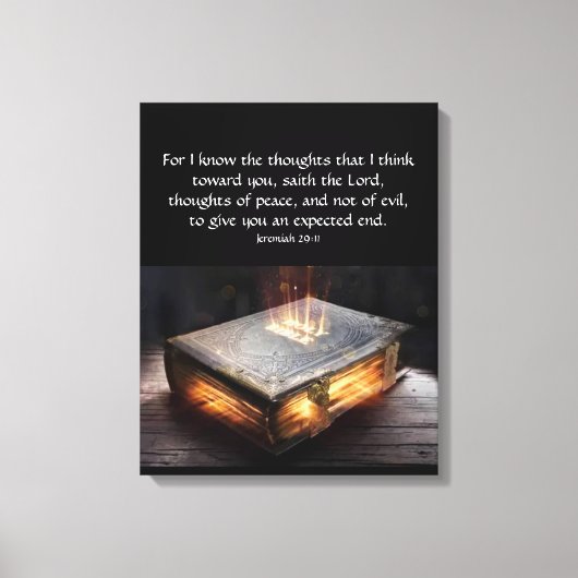 Jeremiah 29:11 canvas afdruk (Voorkant)