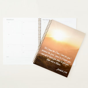 Jeremiah 29:11 Car je connais les Plans Sunrise