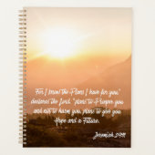 Jeremiah 29:11 Car je connais les Plans Sunrise (Devant)