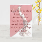 Jeremiah 29:11 Carte de Graduation (Fleur jaune)