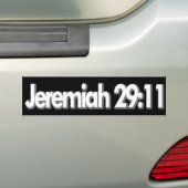 Jeremiah 29:11 Christelijk Bumpersticker (Op auto)