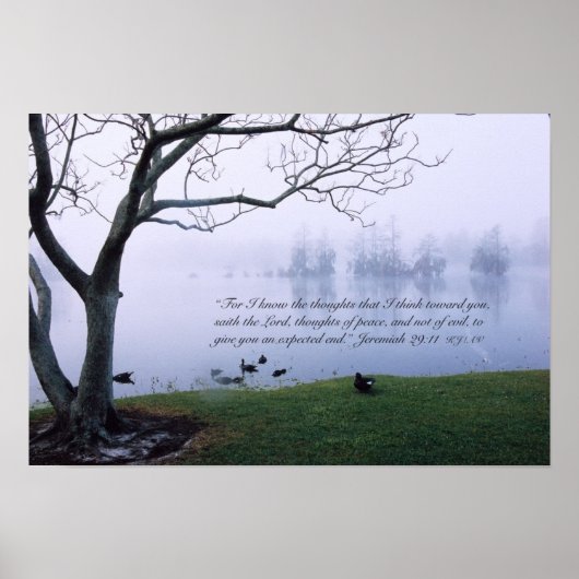 Jeremiah 29:11 Écriture Poster Imprimer (Devant)