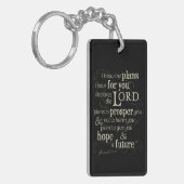 Jeremiah 29:11 Enmoeging Bible Verse Sleutelhanger (Voorkant Links)