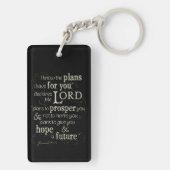 Jeremiah 29:11 Enmoeging Bible Verse Sleutelhanger (achterkant)