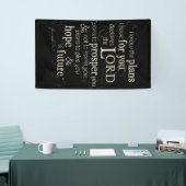 Jeremiah 29:11 Enmoeging Bible Verse Spandoek (Beurs)