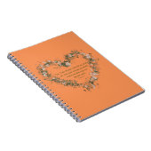 Jeremiah 29:11 Flower Heart Spiral Photo Notebook Notitieboek (Rechterzijde)