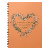 Jeremiah 29:11 Flower Heart Spiral Photo Notebook Notitieboek (Voorkant)