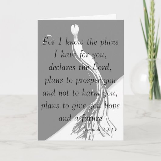 Jeremiah 29:11 Graduation Card Kaart (Voorkant)