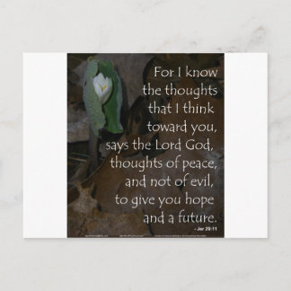 Jeremiah 29:11 hoop voor de toekomst briefkaart