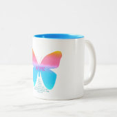 Jeremiah 29:11 Hope Butterfly Two-Tone Mok (Voorkant rechts)