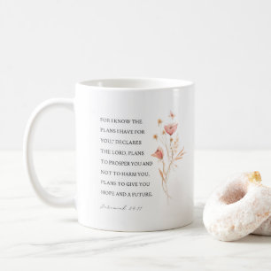 Jeremiah 29:11 Ik ken de plannen die ik voor je he Koffiemok