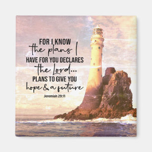 Jeremiah 29:11 Ik ken de plannen die ik voor je he Magneet