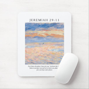 Jeremiah 29:11 Ik ken de plannen die ik voor je he Muismat