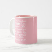 Jeremiah 29:11 Inspirationnelle Bible Mug (Devant gauche)