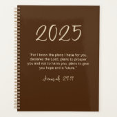 Jeremiah 29:11 Je connais les plans 2025 Année Pla (Devant)