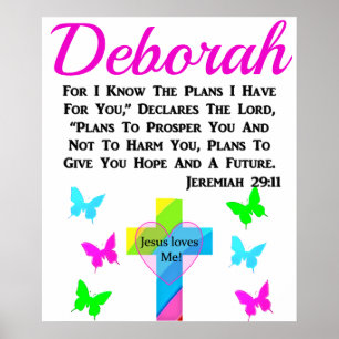 JEREMIAH 29:11 JESUS HOUDT VAN MIJ DAT IK GEPERSON POSTER