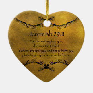 Jeremiah 29:11 keramisch ornament