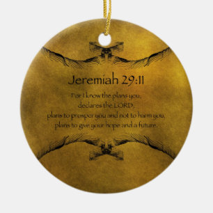 Jeremiah 29:11 keramisch ornament