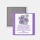 Jeremiah 29:11 magneet (Voorkant / Achterkant)