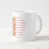 Jeremiah 29:11 Mandala Jumbo Mug (Devant droit)