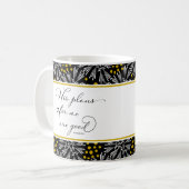 Jeremiah 29:11 Mok van het Zwarte & Gold Pattern (Voorkant links)