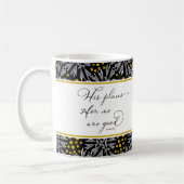 Jeremiah 29:11 Mok van het Zwarte & Gold Pattern (Links)