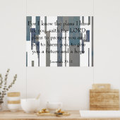 Jeremiah 29:11 poster (Keuken)