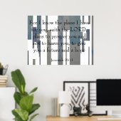 Jeremiah 29:11 poster (Thuiskantoor)