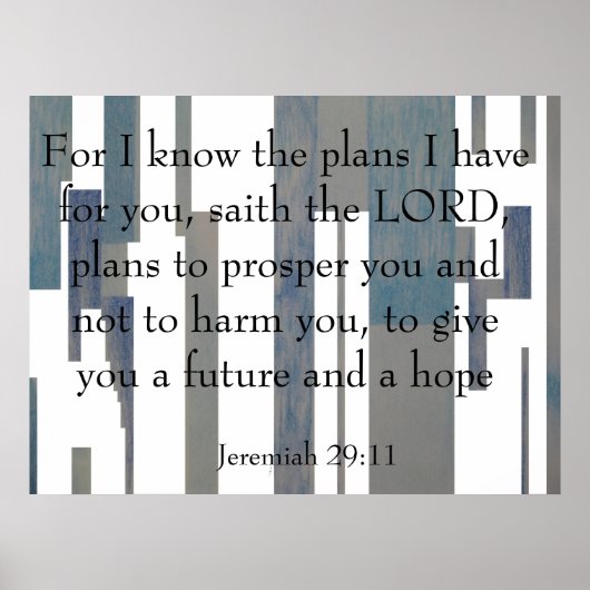 Jeremiah 29:11 poster (Voorkant)