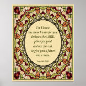 Jeremiah 29:11 Poster (Voorkant)