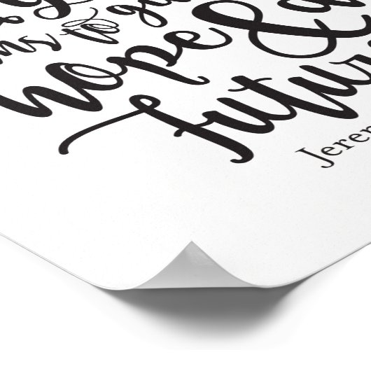 Jeremiah 29 11 Poster Print (Hoek)