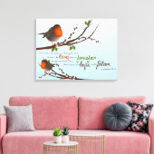 Jeremiah 29:11 Premium Wrapped Canvas (gloss) (Insitu (Woonkamer))