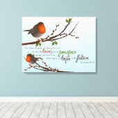 Jeremiah 29:11 Premium Wrapped Canvas (gloss) Afdruk (Insitu (Houten vloer))