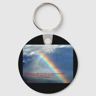 Jeremiah 29:11 Rainbow Sleutelhanger