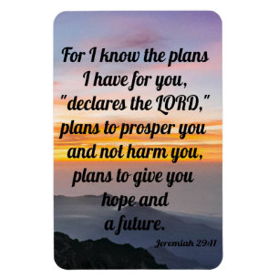 Jeremiah 29:11, Refrigerator Magnet