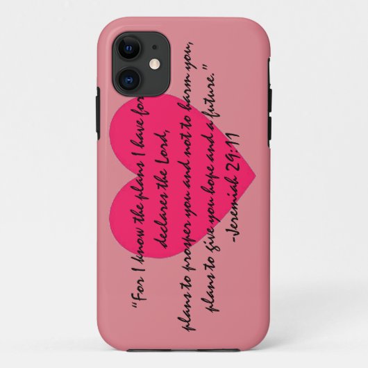 Jeremiah 29:11 Telefoonzaak Case-Mate iPhone Case (Achterkant)