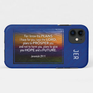 Jeremiah 29:11   VOOR IK WEET DE BIJBLAGE VAN PLAN iPhone 11 Hoesje