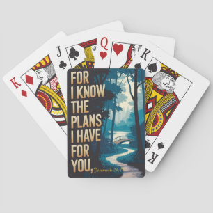 Jeremiah 29:11 Want ik ken de plannen die ik voor Pokerkaarten