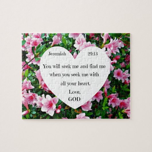 Jeremiah 29:13 legpuzzel (Horizontaal)