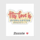 Jeremiah 31:3 Bijbelverse 3x3 Vinyl Sticker (Vel)