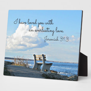 Jeremiah 31:3 Ik heb van je gehouden met een eeuwi Fotoplaat