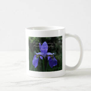 Jeremiah 31:3 Royal Blue Iris Koffiemok