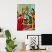 Jeremiah 36 Jehoiakim Burns Gods Word poster (Thuiskantoor)