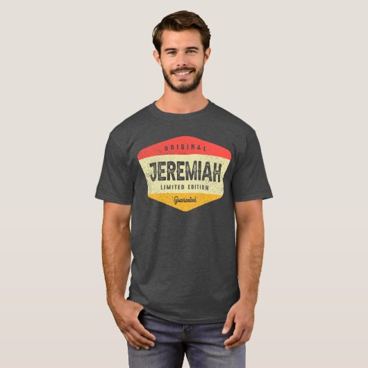 Jeremiah Gepersonaliseerde Naam - Funny Jeremiah T-shirt (Voorkant volledig)