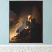Jeremiah Lamenting over de vernietiging van Jeruza Canvas Afdruk (Insitu (Houten vloer))