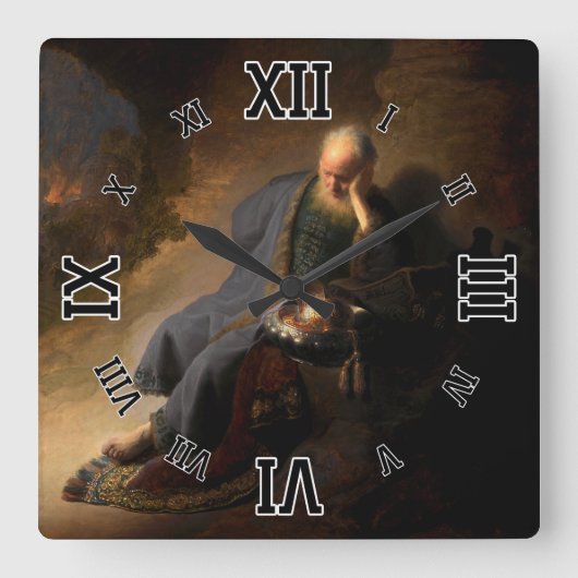 Jeremiah Lamenting over de vernietiging van Jeruza Vierkante Klok (Voorkant)