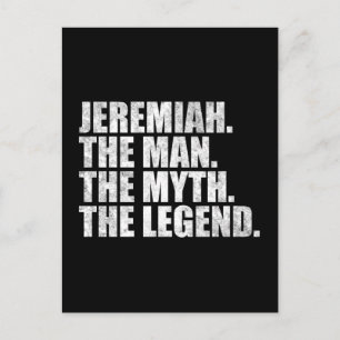 Jeremiah naam,Jeremiah De Man De Mythe De Legende Briefkaart