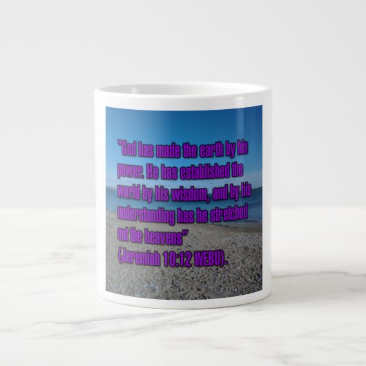 Jérémie 10:12 WEBU Mug (Devant)