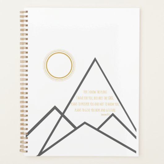 Jérémie 29:11 Car je connais les plans que j'ai po (Devant)