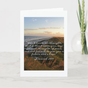 Jérémie 29:11 Carte pour notes pliant